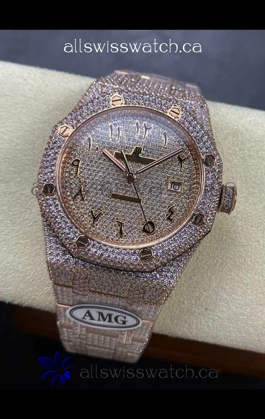 Royal Oak 15400 Iced Out Super Clone Edition 10 Super Clone Watch 