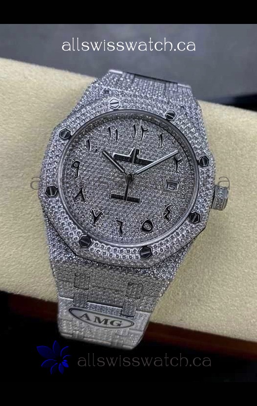 Royal Oak 15400 Iced Out Super Clone Edition 11 Super Clone Watch 