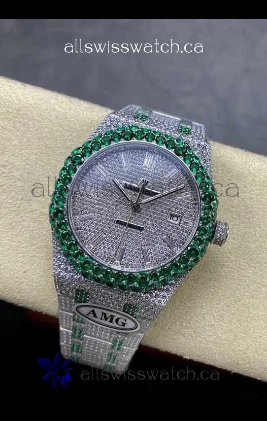 Royal Oak 15400 Iced Out Super Clone Edition 15 Super Clone Watch 
