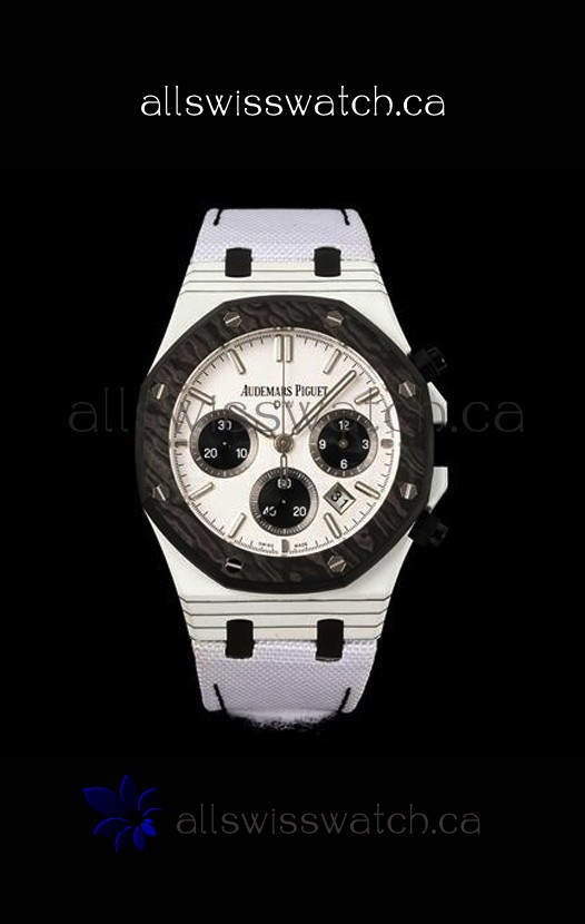 Royal Oak Black & White Voidline DiW 26240 Carbon NTPT Casing Super Clone Watch 