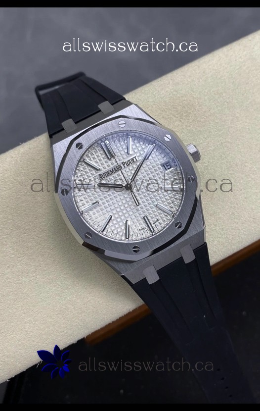 Royal Oak 15510 41mm Steel White Dial Super Clone Watch 