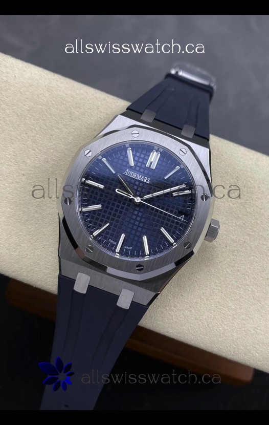 Royal Oak 15510 41mm Blue Dial Super Clone Watch 