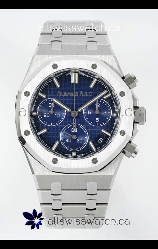 Royal Oak Chrono 26240 Blue Dial Steel Caing Super Clone Watch 