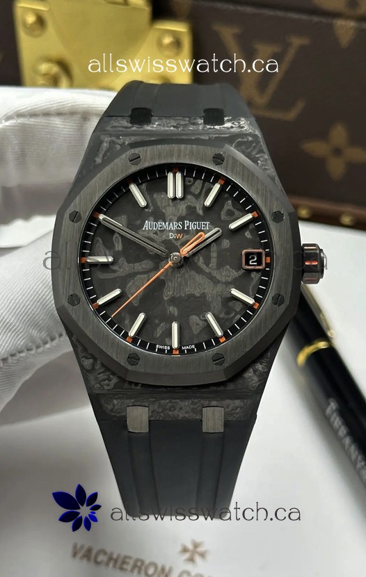 Royal Oak Ember Voidline DiW 15500 Black Carbon Super Clone Watch 