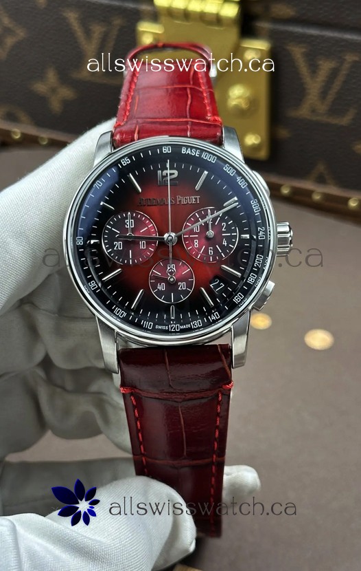 AP CODE 11.59 26393ST Chrono Red Dial Super Clone Watch 
