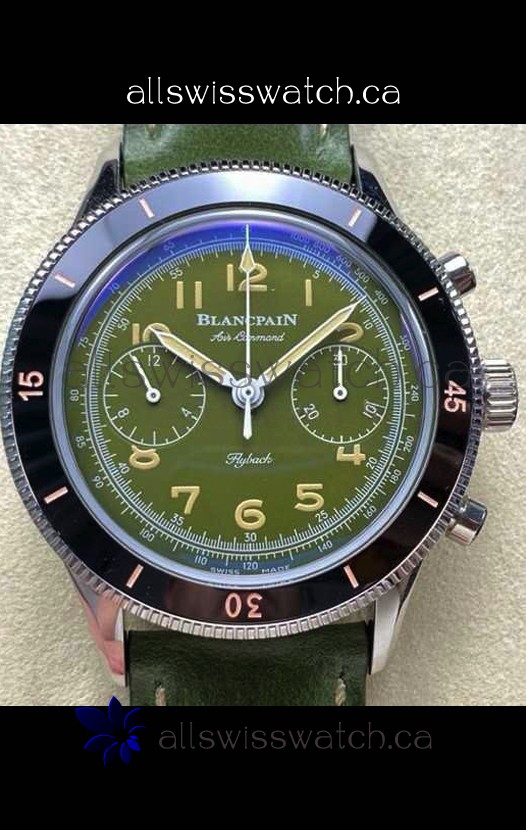 Blancpain Air Command Steel Casing Black Bezel Super Clone Watch 