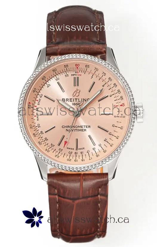 Navitimer Automatic 36 Champange Dial Steel Casing Super Clone Watch 