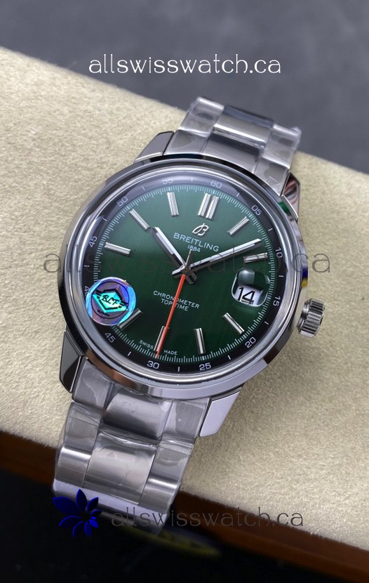 Top Time B31 38mm Green Dial Steel Strap Super Clone Watch 