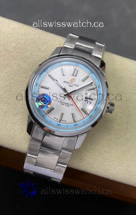 Top Time B31 38mm White Dial Steel Strap Super Clone Watch 