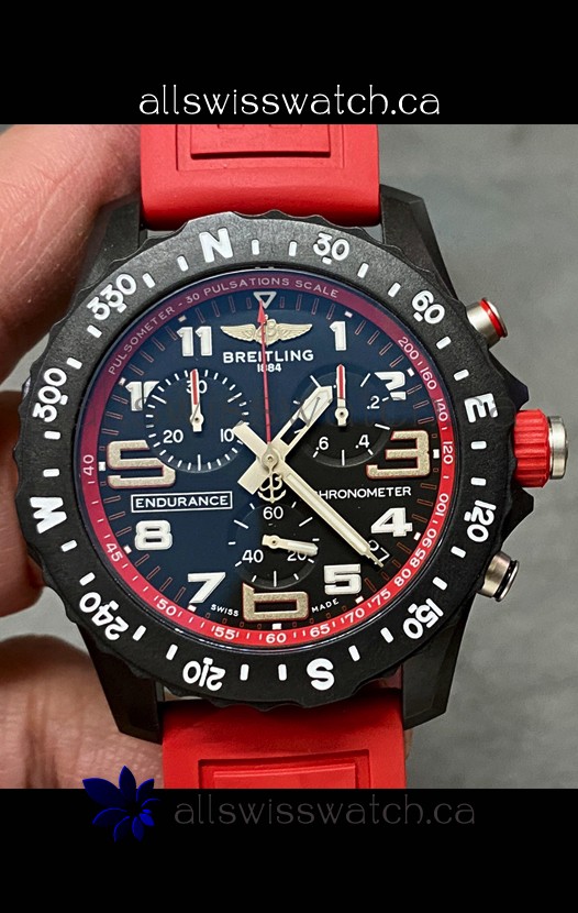 Breitling Endurance PRO 44 Red Strap Swiss Quartz Replica Watch