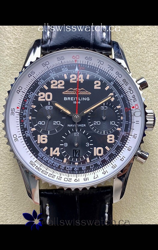 Breitling Navitimer B02 Stainless Grey Dial Swiss Replica Watch 