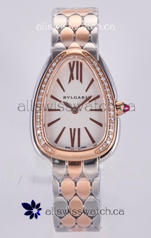 Serpenti Seduttori in Two Tone Rose Gold Casing Super Clone Watch