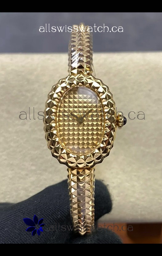 Baignoire De Cartier Yellow Gold Super Clone Quartz Replica Watch