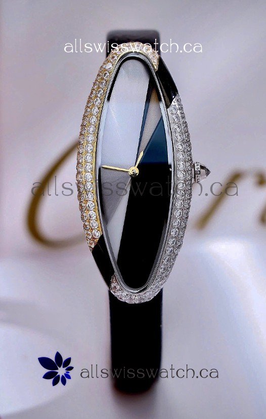Cartier Baignoire Allongée 21MM Swiss Quartz Watch 