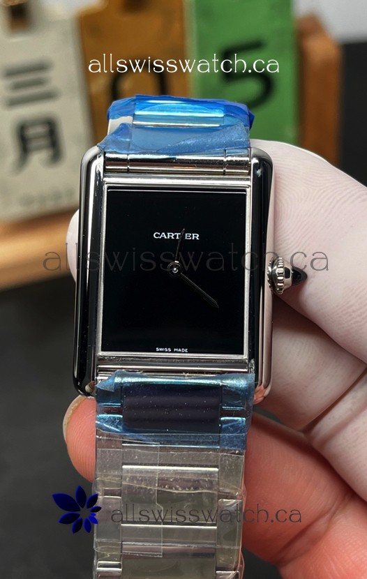 Tank Must Cartier Edition 29MM Watch Black Dial Super Clone Watch 