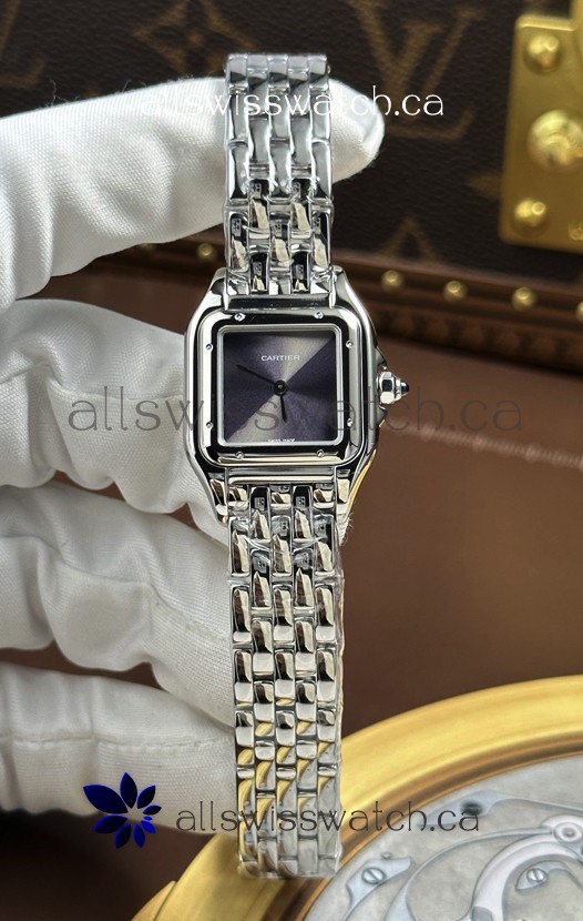 Cartier Panthere 22MM Steel Casing in Grey Dial Super Clone Watch 