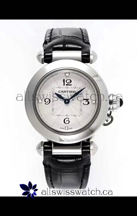 Pasha De Cartier Steel Casing Watch 30MM Super Clone Watch 