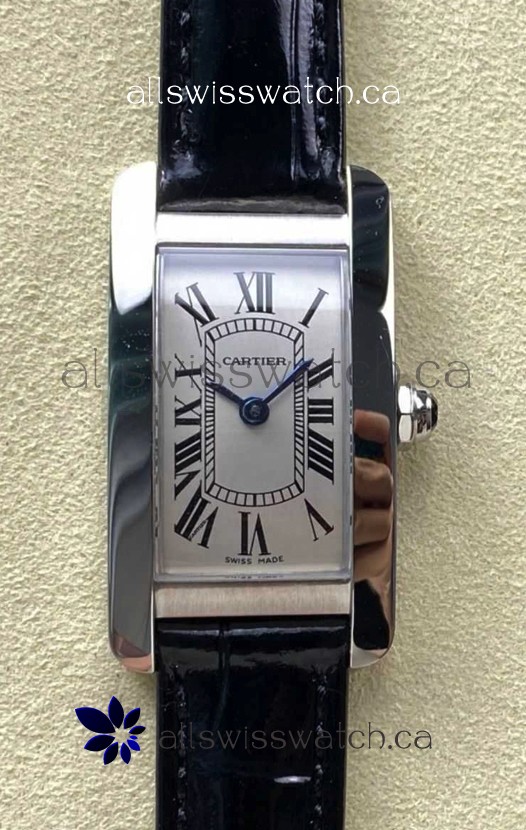 Cartier Tank Americaine Swiss Quartz 19mm Steel Casing Swiss Replica Watch 