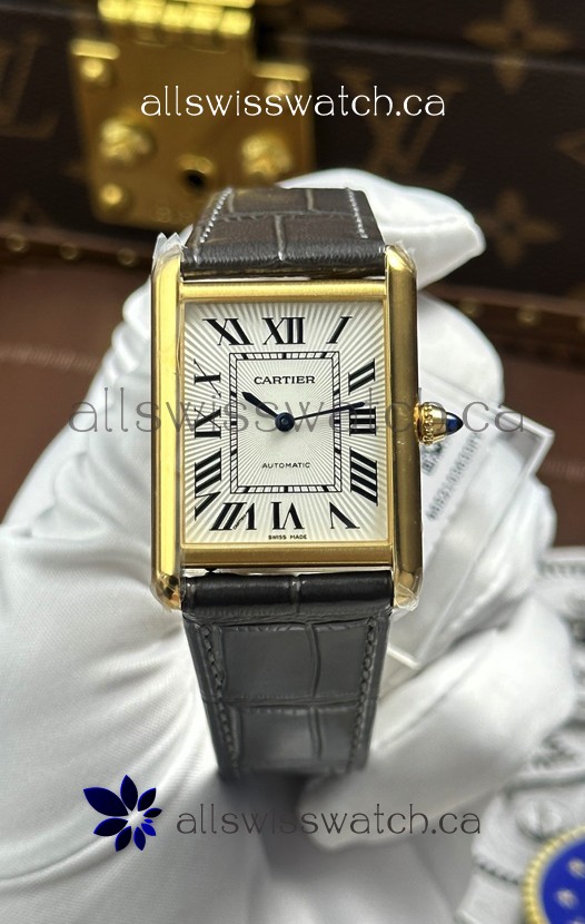 Cartier Tank Louis Automatic 27mm in Yellow Gold Super Clone Watch 