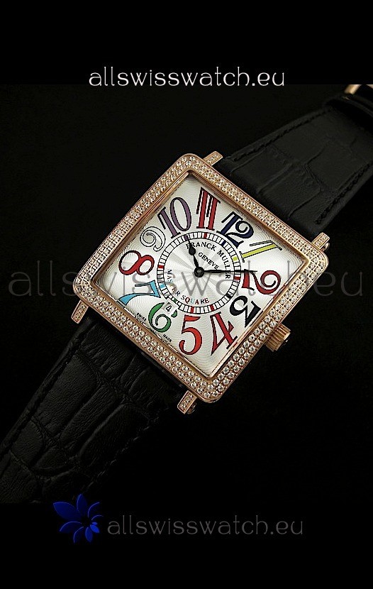 Franck Muller Master Square Swiss Replica Watch in White Dial