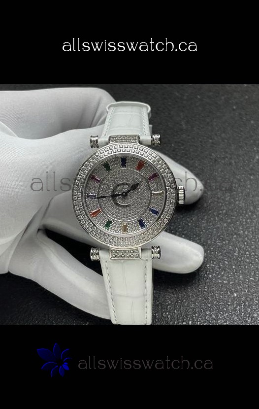 Franck Muller Double Mystery Swiss Quartz Watch in Steel Casing