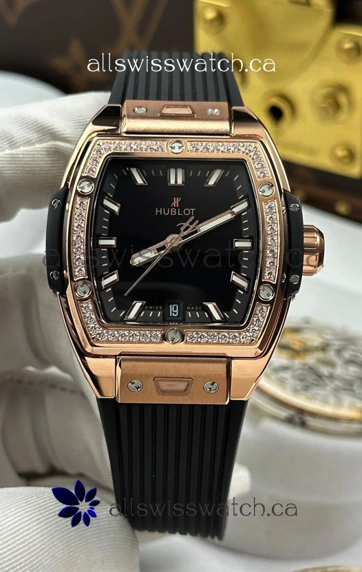 Hublot Spirit of Big Bang Rose Gold Black Dial 39MM Super Clone Watch 