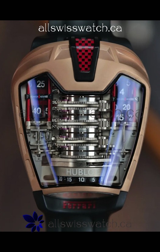 Hublot MP-05 La Ferrari DLC Coated Titanium Casing Hyper Clone Watch 