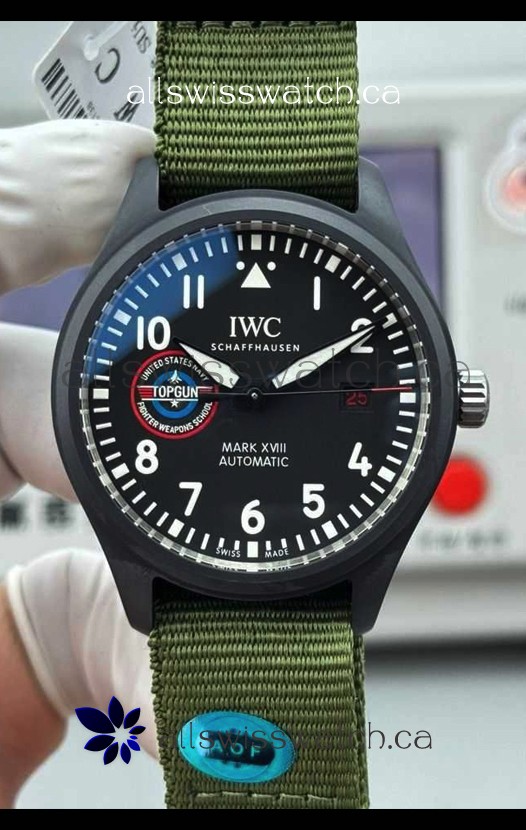 IWC PILOT'S Watch Mark XVIII Top Gun Ceramic Case Super Clone Watch 