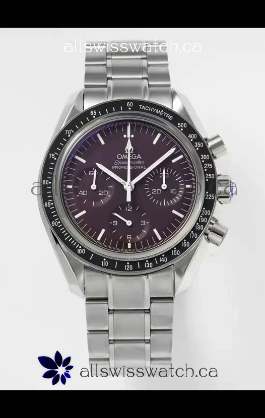 Omega Speedmaster Moonwatch Burgundy Dial 42MM Super Clone Watch