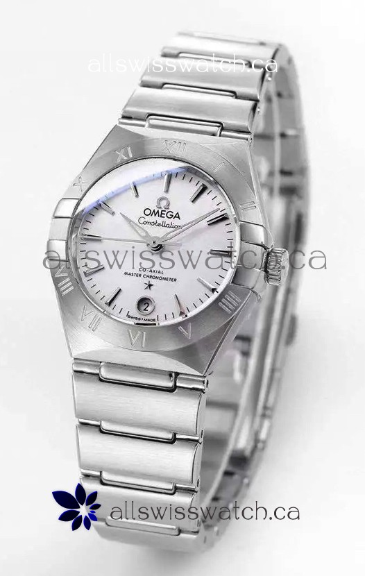 Omega Constellation 29MM Stainless Steel White Dial Automatic Super Clone Watch 