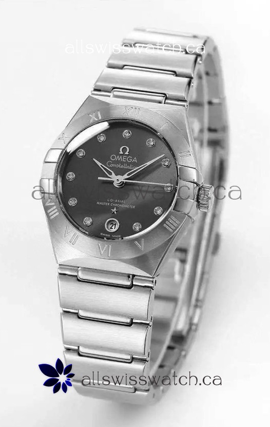 Omega Constellation 29MM Stainless Steel Grey Dial Automatic Super Clone Watch 