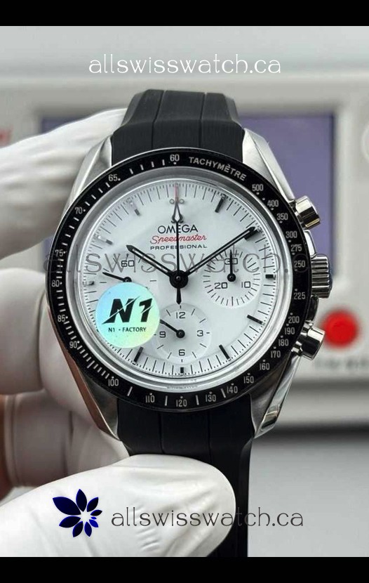 Omega Speedmaster Moonwatch Chronograph White Dial Super Clone Watch 