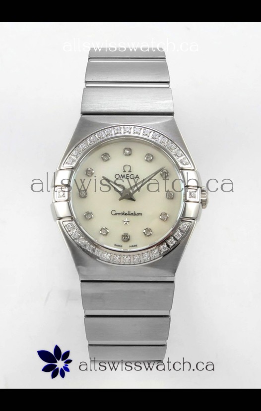 Omega Constellation 28MM Pearl Dial QUARTZ Super Clone Watch 