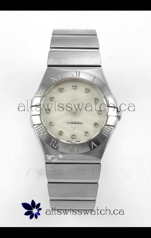 Omega Constellation 28MM Pearl Textured Dial QUARTZ Super Clone Watch 
