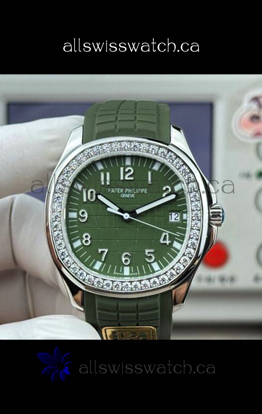 Patek Philippe Aquanaut 5167 Blue Dial/Strap Diamonds Bezel Super Clone Watch 