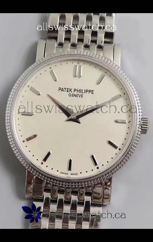 Patek Philippe Calatrava 5120G Stainless Steel White Dial Super Clone Watch 