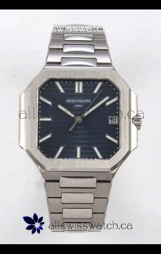 Patek Philippe Cubitus 7128 904L Steel Casing Black Dial Swiss Replica Watch