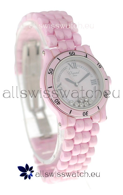 Chopard Happy Sport Ladies Japanese Pink Watch