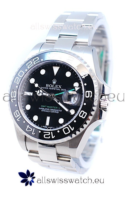 Rolex GMT Masters II 2011 Edition Swiss Replica Watch in Cerarmic Bezel
