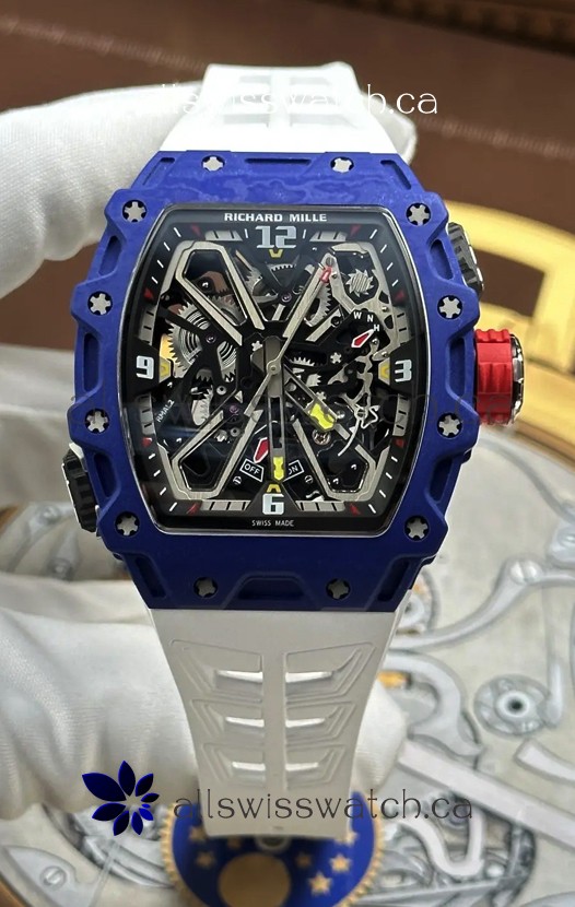 Richard Mille RM35-03 Rafael Nadal Edition Blue Quartz TPT Super Clone Watch 
