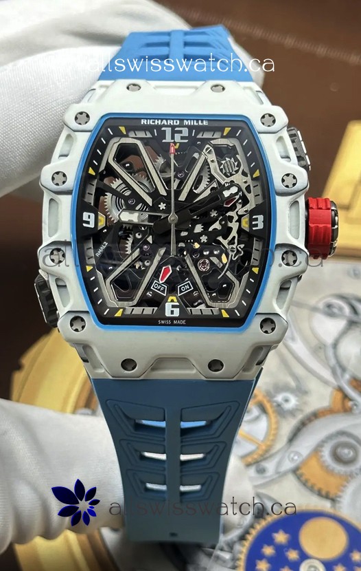 Richard Mille RM35-03 Rafael Nadal Edition White Quartz TPT Super Clone Watch 