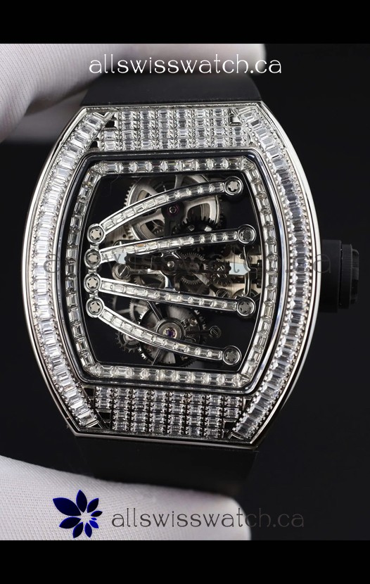 Richard Mille 59-01 Iced Out Casing Super Clone Watch 