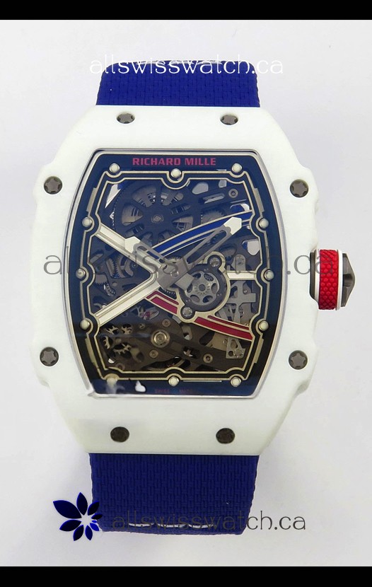 Richard Mille RM67-02 White NTPT 37 Grams CRMA7 Clone Movement 