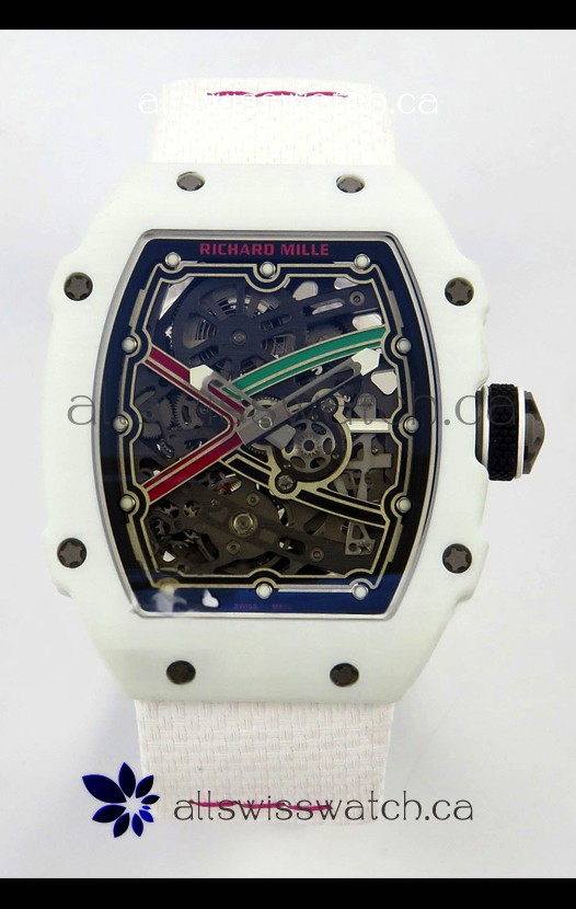 Richard Mille RM67-02 White NTPT 37 Grams CRMA7 Clone Movement 