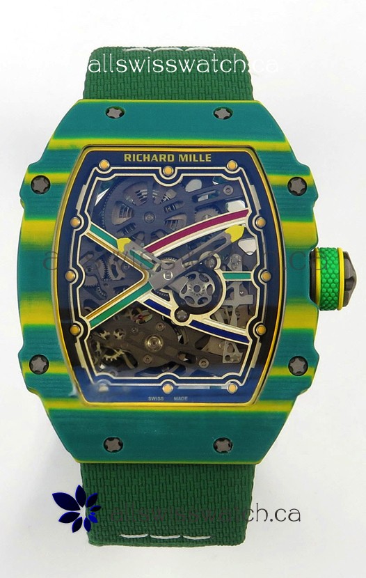 Richard Mille RM67-02 Green NTPT 37 Grams CRMA7 Clone Movement 