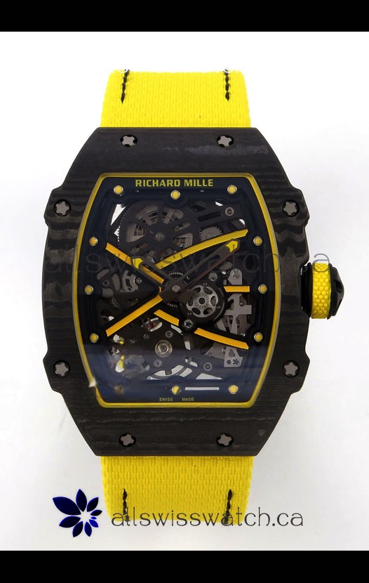 Richard Mille RM67-02 Black NTPT Velcro Strap CRMA7 Clone Movement 
