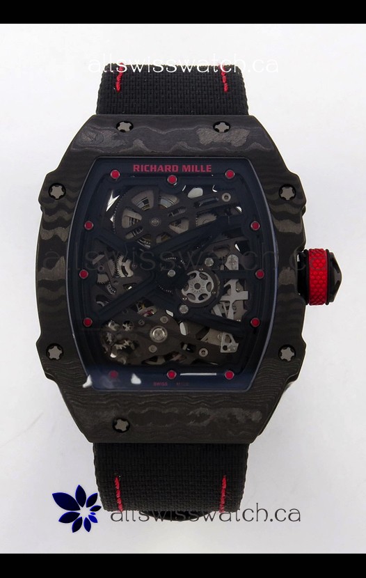 Richard Mille RM67-02 Black NTPT Velcro Strap CRMA7 Clone Movement 