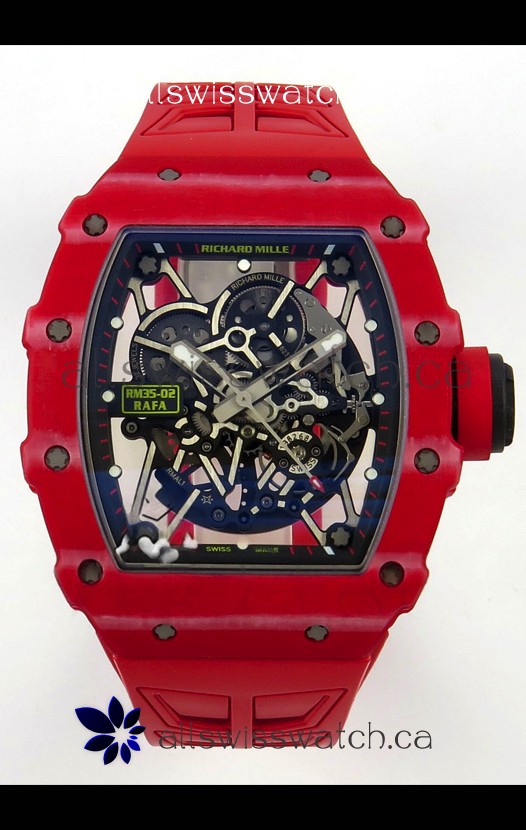 Richard Mille RM035-02 Red NTPT FREE SPRUNG MVMNT Super Clone Watch