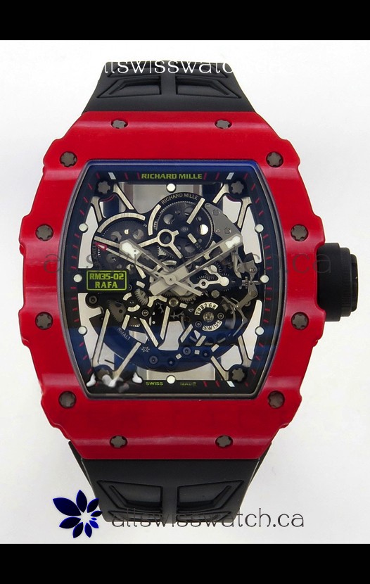 Richard Mille RM035-02 Red NTPT FREE SPRUNG MVMNT Super Clone Watch