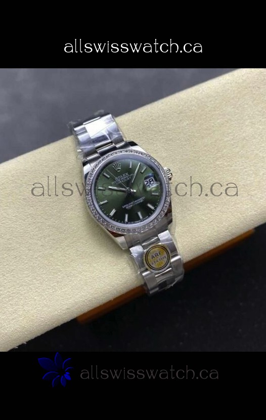 Rolex Super Clone Datejust 31MM Green Dial Oyster Super Clone Watch